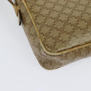 CELINE Macadam Canvas Shoulder Bag PVC Beige Gold Auth bs28302-16