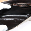 CELINE Macadam Canvas Shoulder Bag PVC Beige Gold Auth bs28302-10