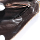 CELINE Macadam Canvas Shoulder Bag PVC Beige Gold Auth bs28302-20