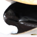 CELINE Macadam Canvas Shoulder Bag PVC Beige Gold Auth bs28302-21