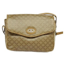 CELINE Macadam Canvas Shoulder Bag PVC Beige Gold Auth bs28302-13