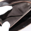 CELINE Macadam Canvas Shoulder Bag PVC Beige Gold Auth bs28302-11