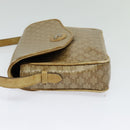 CELINE Macadam Canvas Shoulder Bag PVC Beige Gold Auth bs28302-3