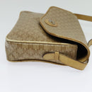CELINE Macadam Canvas Shoulder Bag PVC Beige Gold Auth bs28302-4