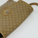 CELINE Macadam Canvas Shoulder Bag PVC Beige Gold Auth bs28302-6