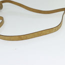 CELINE Macadam Canvas Shoulder Bag PVC Beige Gold Auth bs28302-7