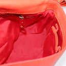 CELINE Shoulder Bag Leather Orange Gold Auth bs28303-18
