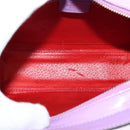 CELINE Hand Bag Enamel 2way Purple Silver Auth bs28304-10