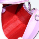 CELINE Hand Bag Enamel 2way Purple Silver Auth bs28304-19