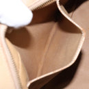 CELINE Hand Bag Leather Beige Gold Auth bs28305-21