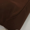 Salvatore Ferragamo Vala Shoulder Bag Canvas Brown Silver Auth bs28308-8