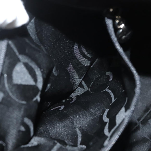 Salvatore Ferragamo Vala Shoulder Bag Canvas Brown Silver Auth bs28308