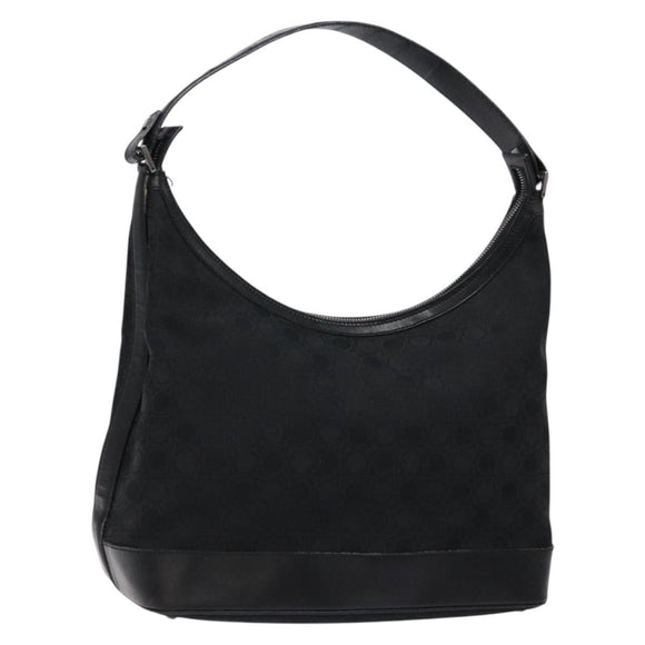 Salvatore Ferragamo Shoulder Bag Canvas Brown Silver Auth bs28312