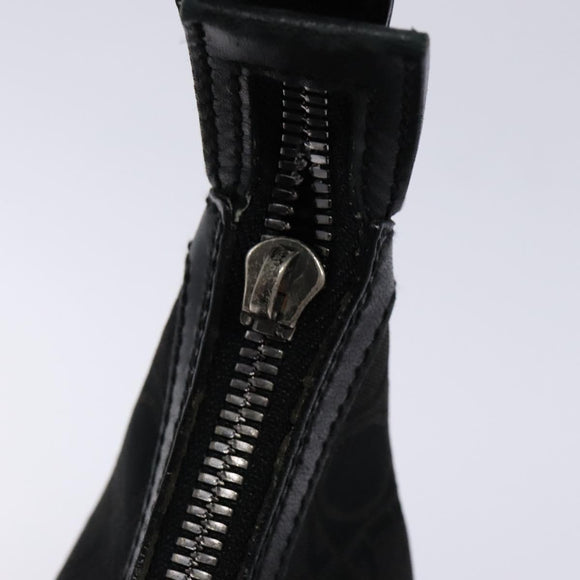 Salvatore Ferragamo Shoulder Bag Canvas Brown Silver Auth bs28312