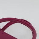 MCM Hand Bag Leather Pink Gold Auth bs28316-8