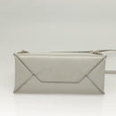 BALENCIAGA Hand Bag Leather 2way Gray Gold Auth bs28318-5