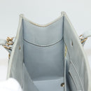 BALENCIAGA Hand Bag Leather 2way Gray Gold Auth bs28318-22