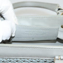 BALENCIAGA Hand Bag Leather 2way Gray Gold Auth bs28318-12