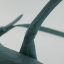 BALENCIAGA Hand Bag Leather 2way Blue Silver Auth bs28319-11