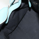 BALENCIAGA Hand Bag Leather 2way Blue Silver Auth bs28319-22