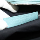 BALENCIAGA Hand Bag Leather 2way Blue Silver Auth bs28319-24