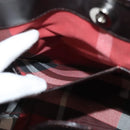 BURBERRY Tote Bag Canvas Leather White Silver Auth bs28323-22