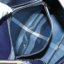 BURBERRY Tote Bag Canvas Leather Beige Purple Auth bs28324-19