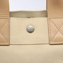 BURBERRY Blue Label Tote Bag Canvas Beige Silver Auth bs28326-17