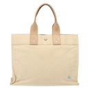 BURBERRY Blue Label Tote Bag Canvas Beige Silver Auth bs28326-13