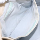 BURBERRY Blue Label Tote Bag Canvas Beige Silver Auth bs28326-12