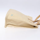 BURBERRY Blue Label Tote Bag Canvas Beige Silver Auth bs28326-3