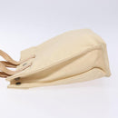 BURBERRY Blue Label Tote Bag Canvas Beige Silver Auth bs28326-4