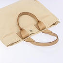 BURBERRY Blue Label Tote Bag Canvas Beige Silver Auth bs28326-6