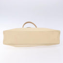 BURBERRY Blue Label Tote Bag Canvas Beige Silver Auth bs28326-5