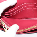 BURBERRY Chain Wallet Leather Pink Gold Auth bs28328-20