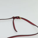 BURBERRY Chain Wallet Leather Pink Gold Auth bs28328-14