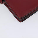 BURBERRY Chain Wallet Leather Pink Gold Auth bs28328-17