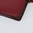 BURBERRY Chain Wallet Leather Pink Gold Auth bs28328-18