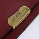 BURBERRY Chain Wallet Leather Pink Gold Auth bs28328-9