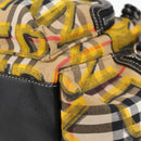 BURBERRY Nova Check Backpack Canvas Beige Silver Auth bs28329M-16