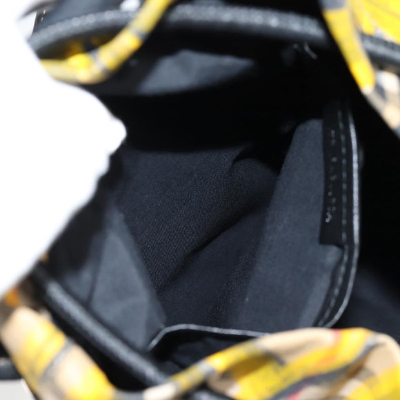 BURBERRY Nova Check Backpack Canvas Beige Silver Auth bs28329M