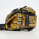 BURBERRY Nova Check Backpack Canvas Beige Silver Auth bs28329M-3