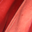 HERMES Sac Adepeche 40 Hand Bag Leather Bordeaux Gold Auth bs28333-11