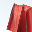 HERMES Sac Adepeche 40 Hand Bag Leather Bordeaux Gold Auth bs28333-20