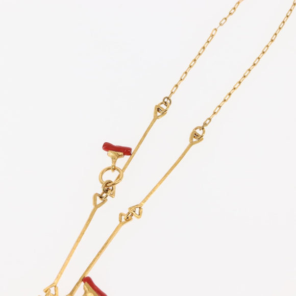 BALENCIAGA Necklace Metal Gold Auth bs28337