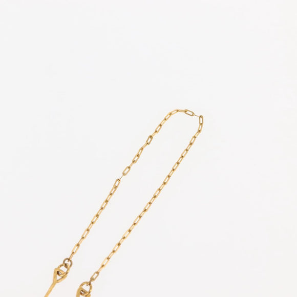 BALENCIAGA Necklace Metal Gold Auth bs28337
