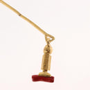 BALENCIAGA Necklace Metal Gold Auth bs28337-14