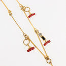 BALENCIAGA Necklace Metal Gold Auth bs28337-4