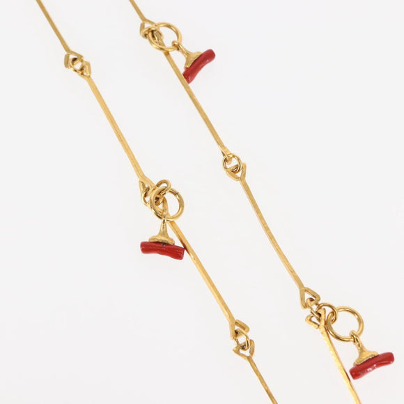 BALENCIAGA Necklace Metal Gold Auth bs28337
