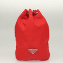 PRADA Pouch Nylon 2Set Red Black Auth bs28341-10